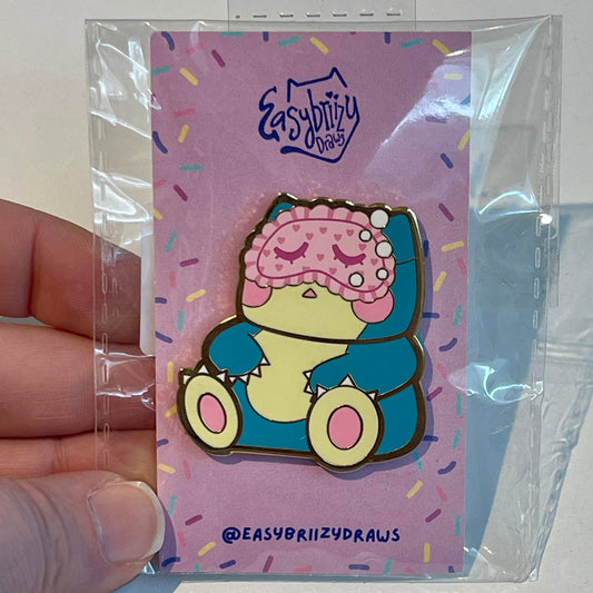 Sleeping Snorlax Enamel Pin