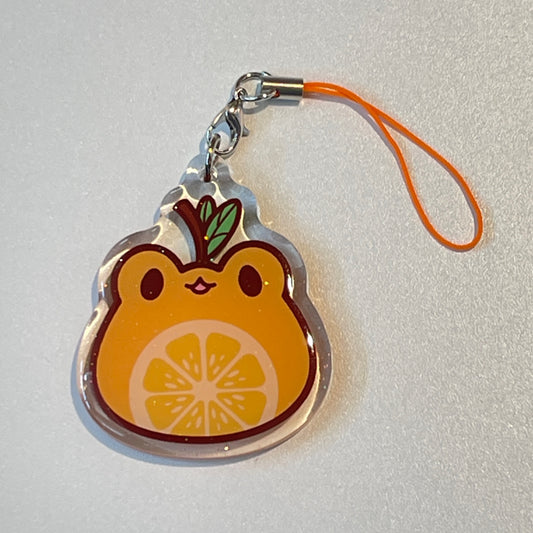 Orange Frog Charm