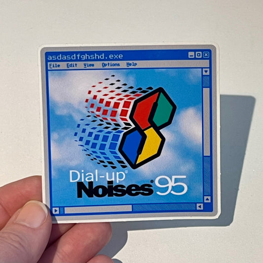 Dial Up Noises 95' Vinyl Sticker