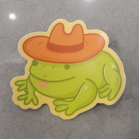 Cowboy Frog Sugar Lich Sticker