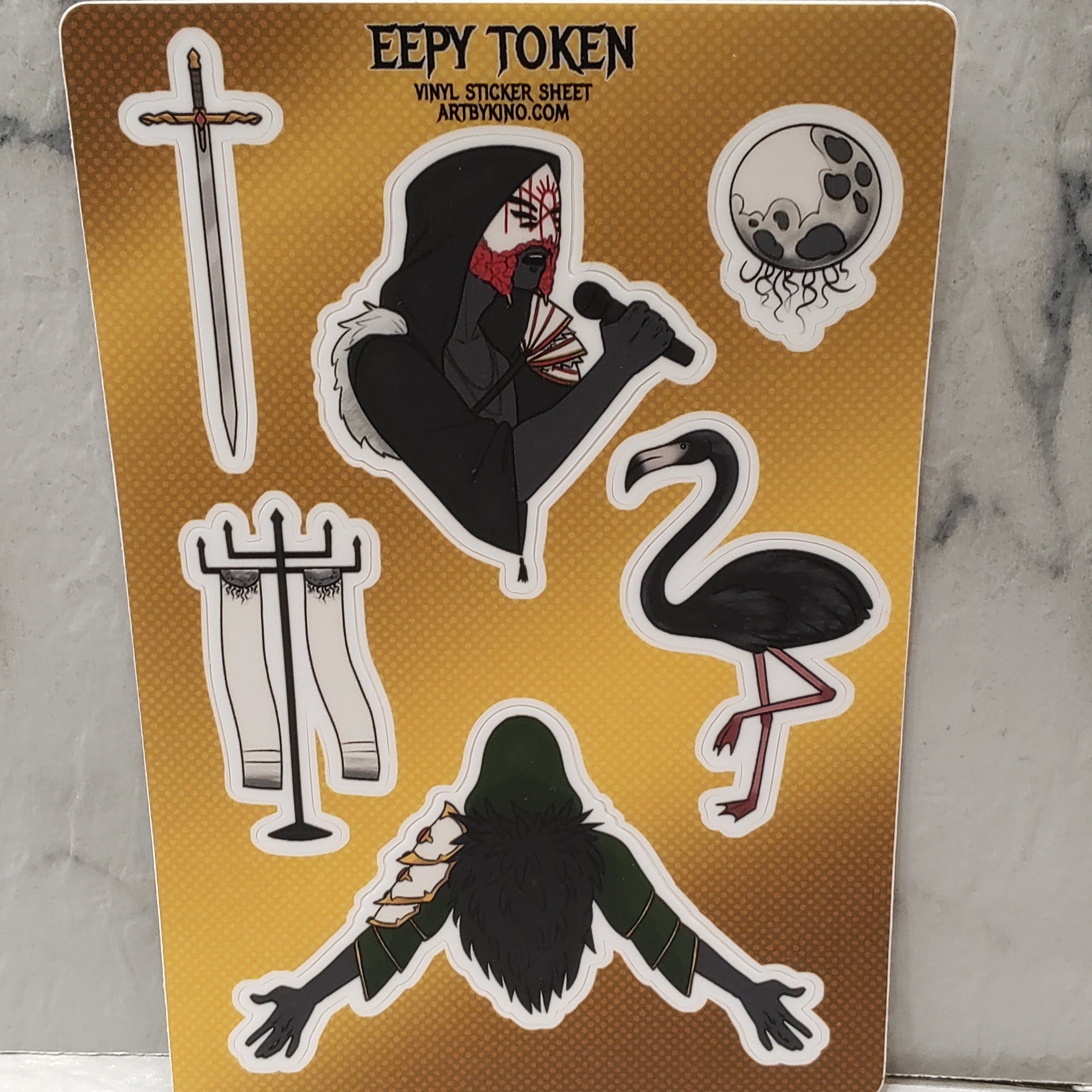 Eepy Token Sticker Sheet – Beetlebug Art Collective