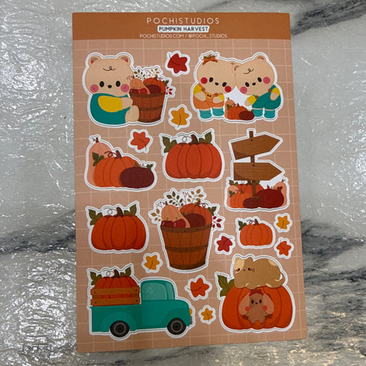 Pumpkin Harvest Sticker Sheet