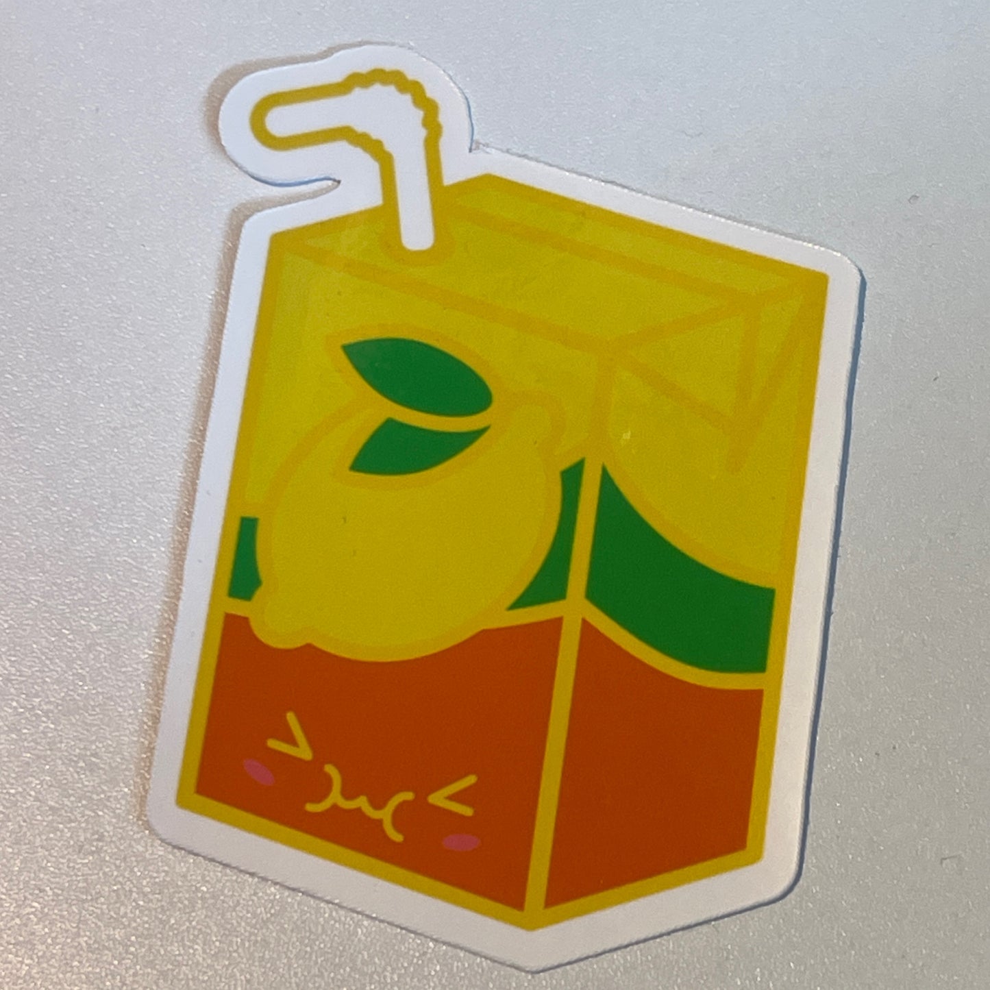 Lemon Tea Juice Box Sticker