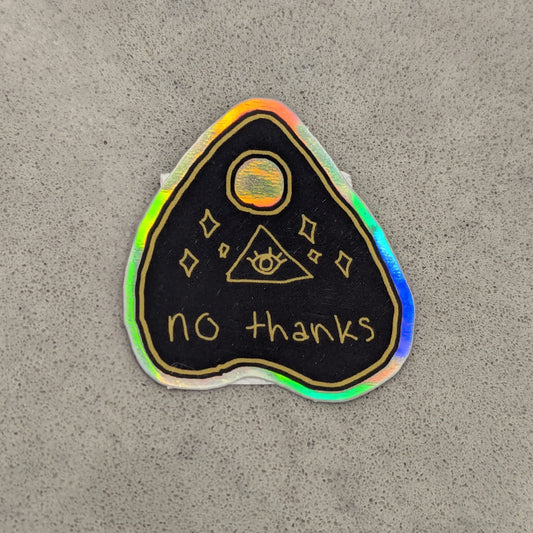 No Thanks Sticker