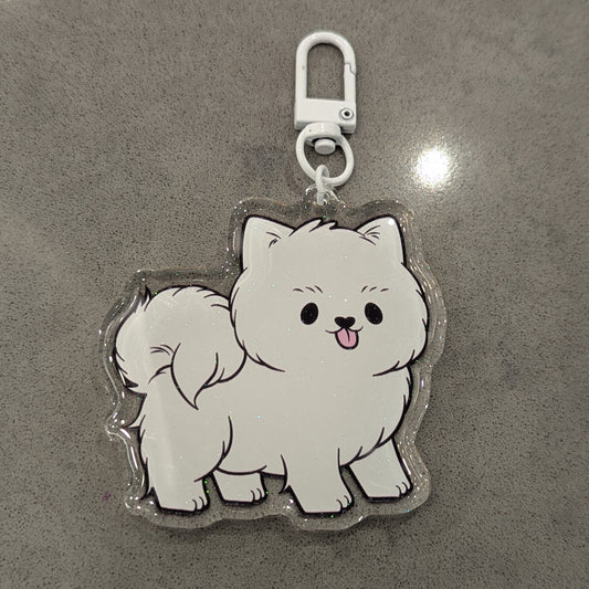 Samoyed Otoro Cat Keychain