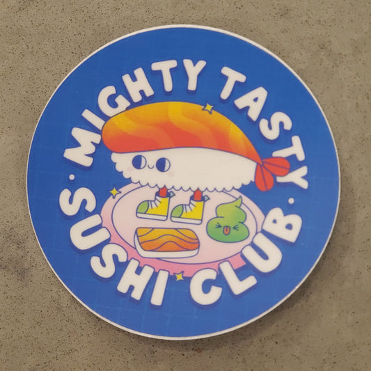 Mighty Tasty Sushi Club Sticker