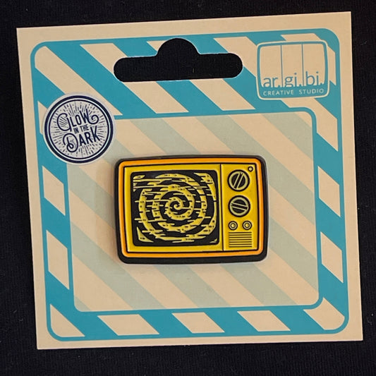 Hypno TV - Yellow Enamel Pin