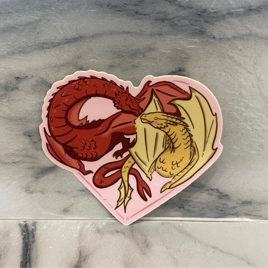 dragon heart sticker