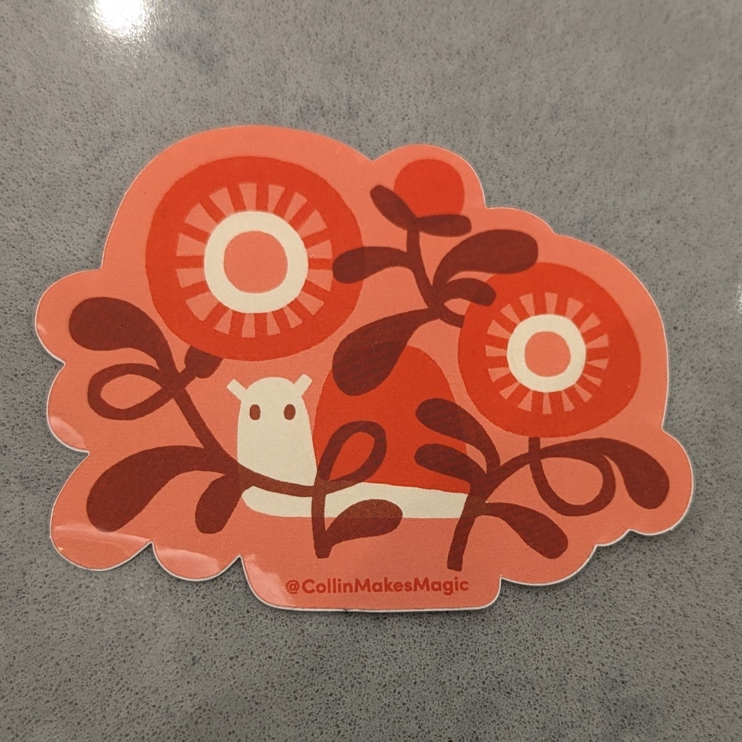 Snail (Pink) Vinyl Sticker