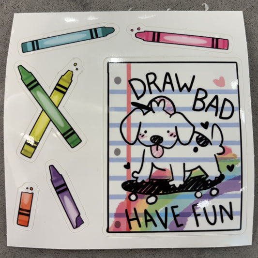 Draw Bad Sticker