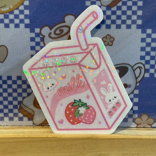 Strawberry Milk Sticker