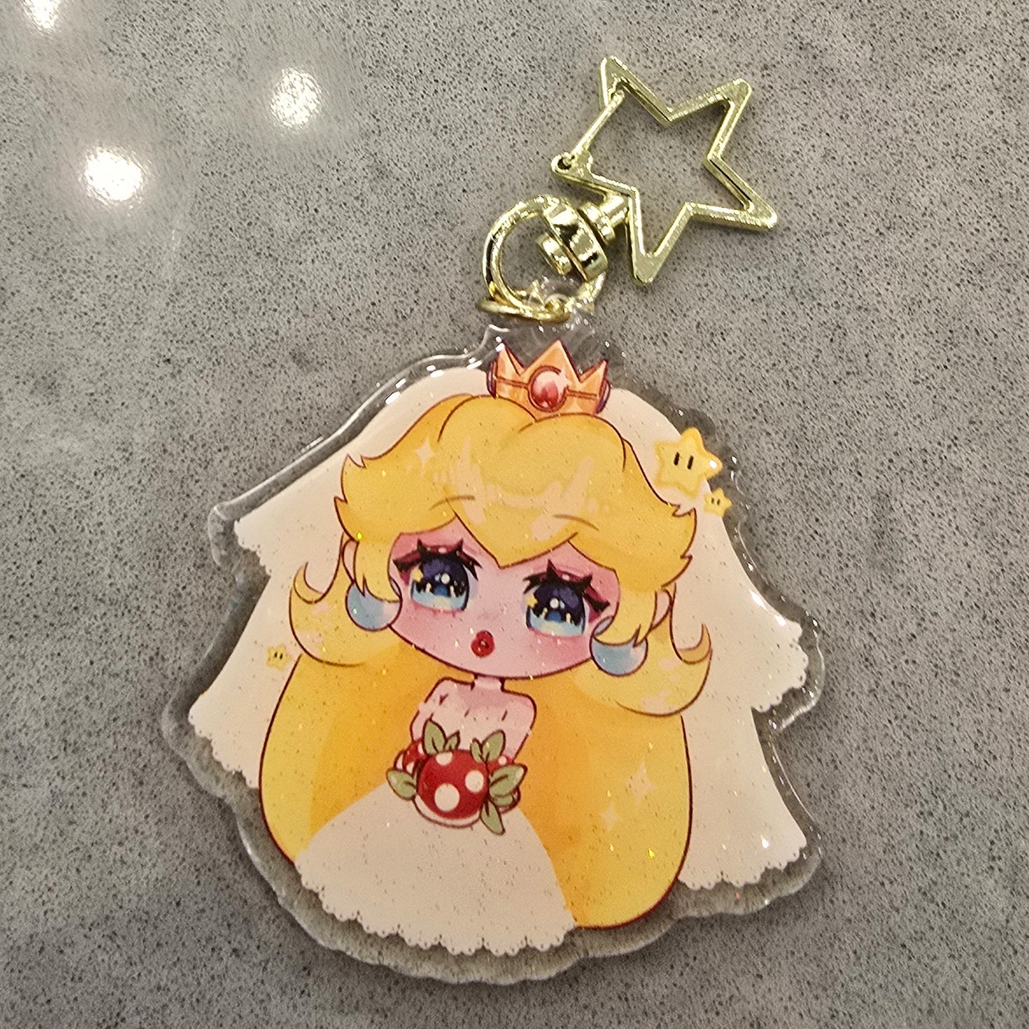 Wedding Peach Keychain