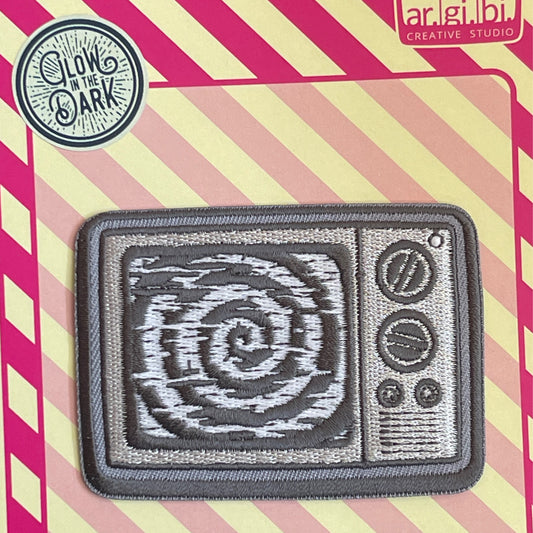 Hypno TV - Black and White Fabric Patch
