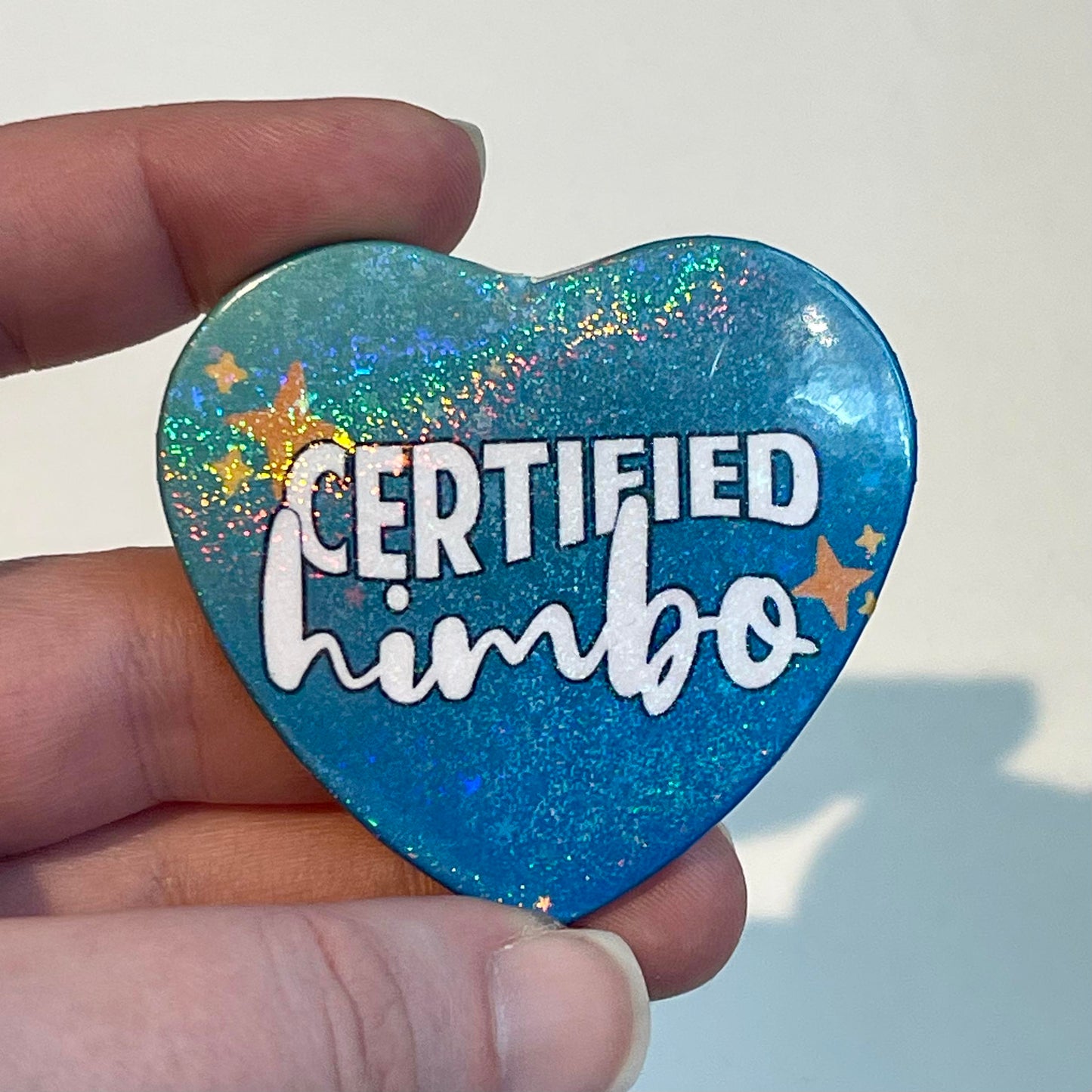 Certified Himbo Holographic Buttons