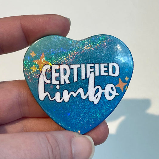 Certified Himbo Holographic Buttons