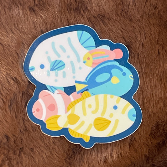 School of Fish Vinyl Sticker