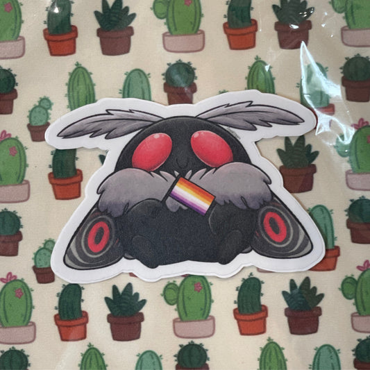 Pride moth - lesbian (oranges, white, pinks, purple)
