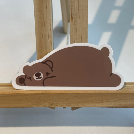 Flat Bear Vinyl Sticker