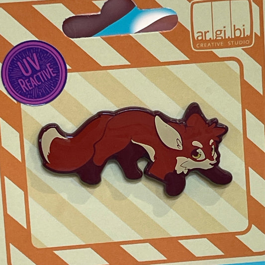 Fox - Red Enamel Pin