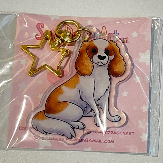 Cocker Spaniel - Red & White Keychain
