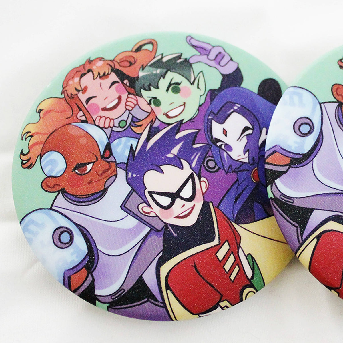 TEEN TITANS BUTTON