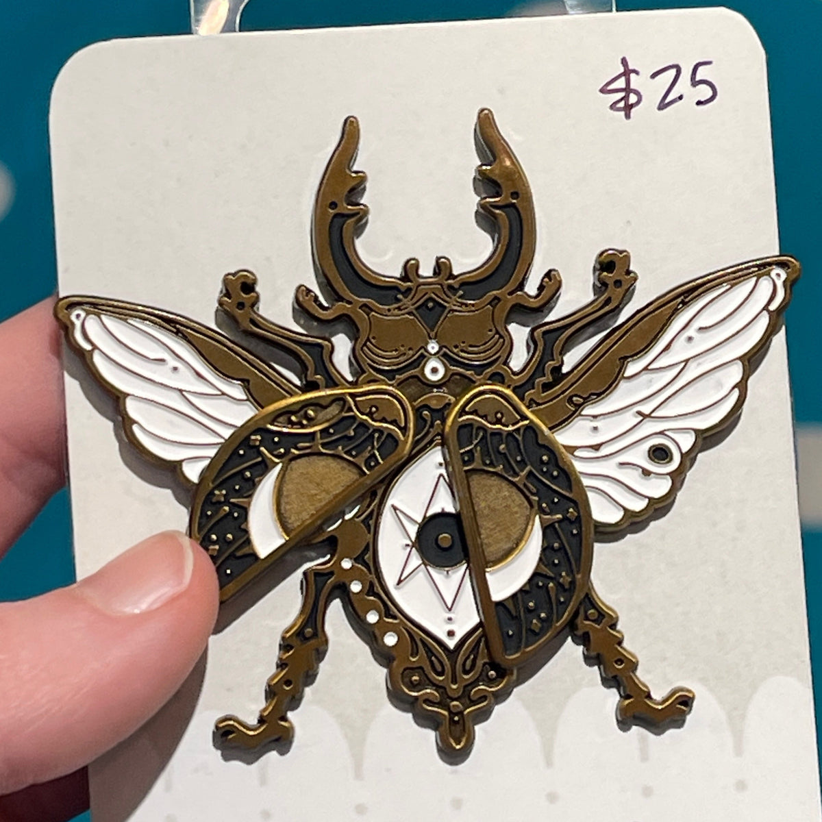 Watcher Beetle Pin