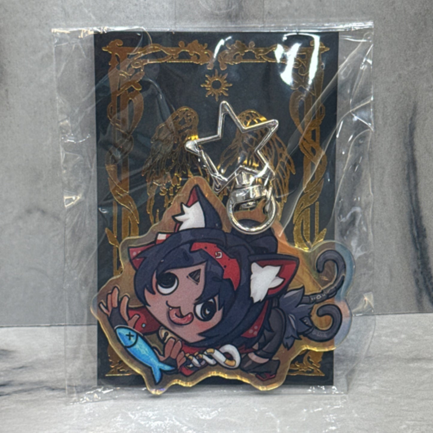 Nekomata Holographic Keychain