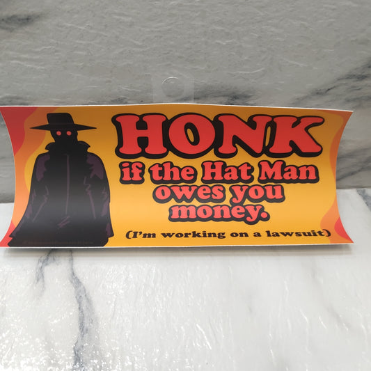 hatman bumper sticker