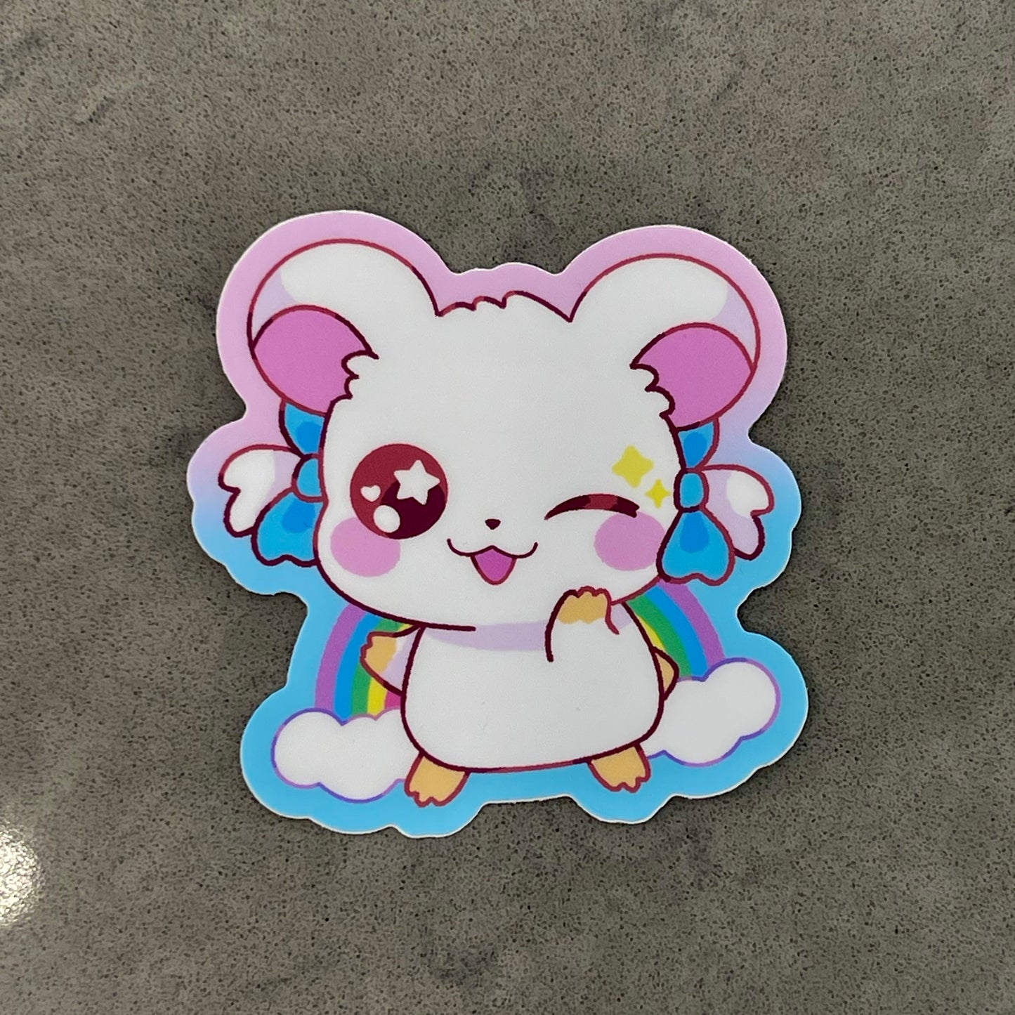 Hamster Rainbow Bijou Sticker