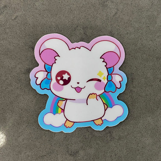 Hamster Rainbow Bijou Sticker