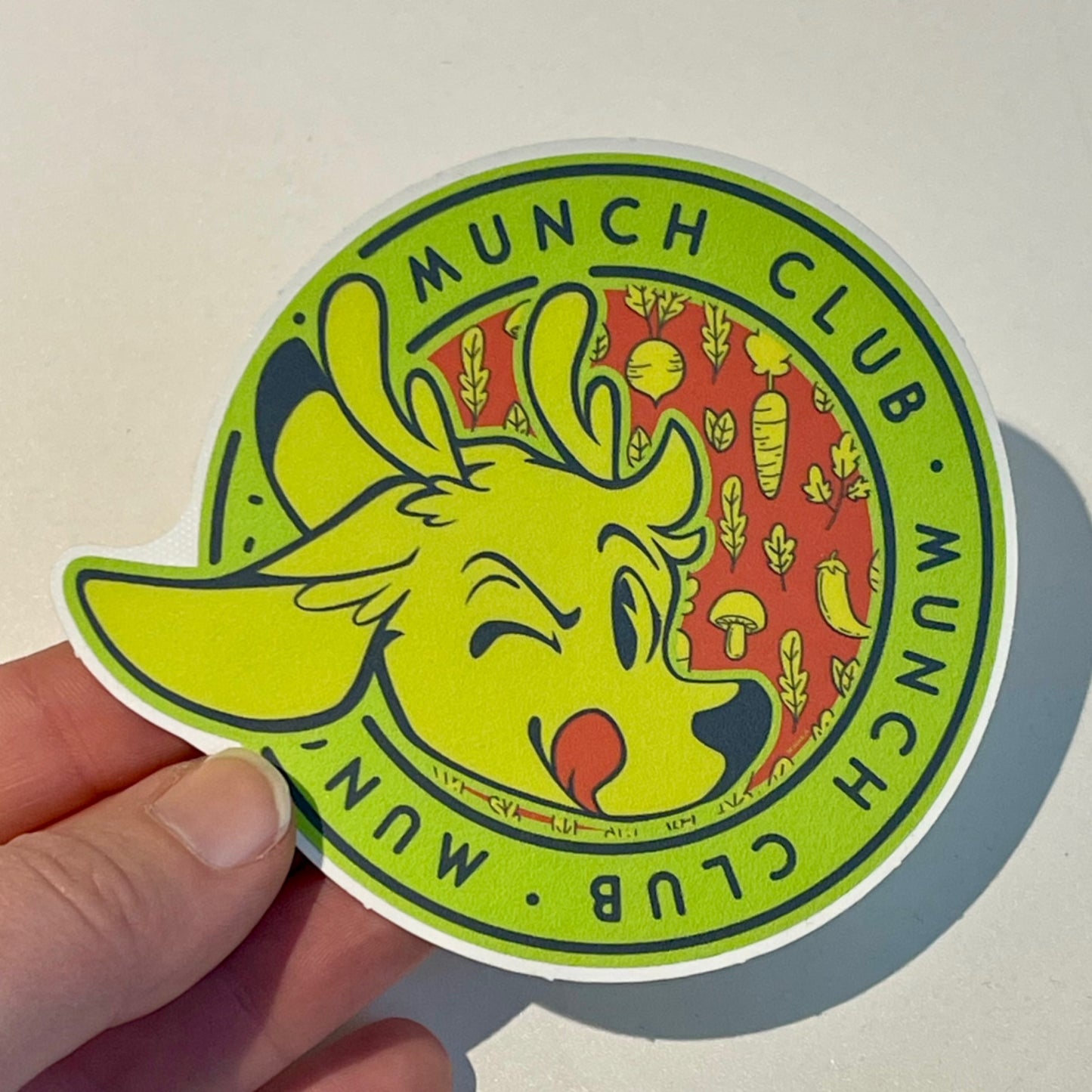 Munch Club Deer Vinyl Sticker
