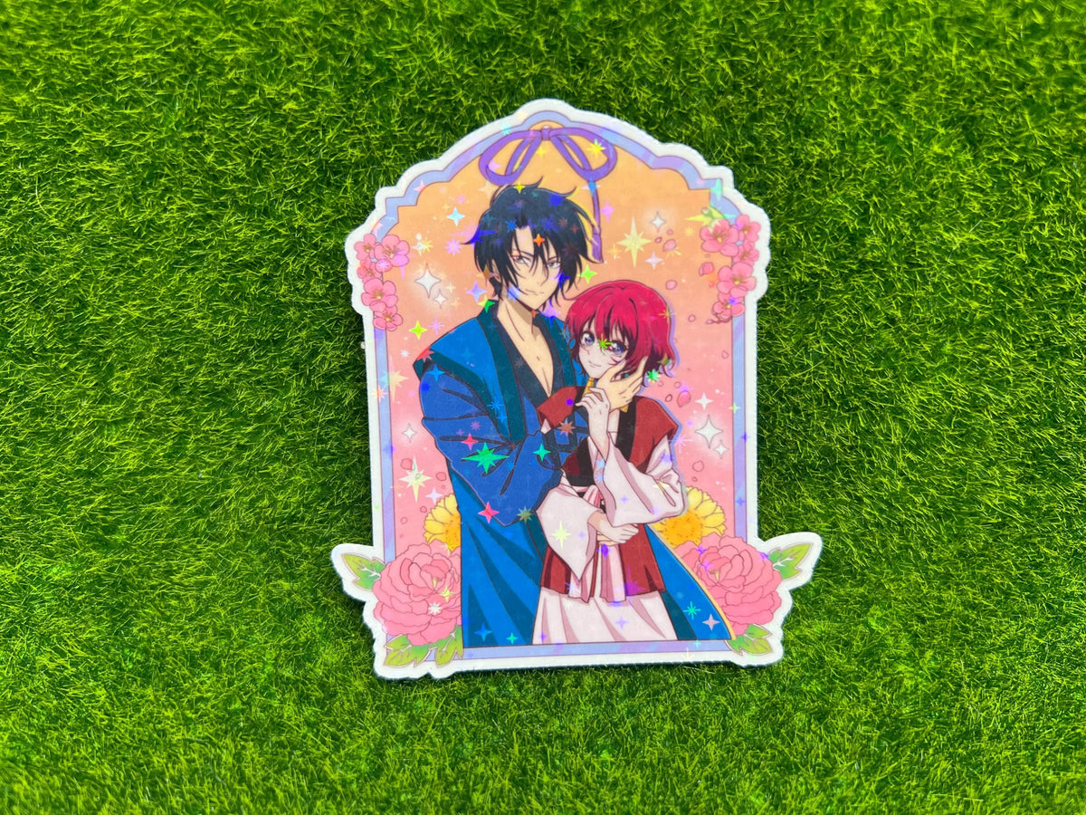 Crimson Princess & Bodyguard Couple Sticker