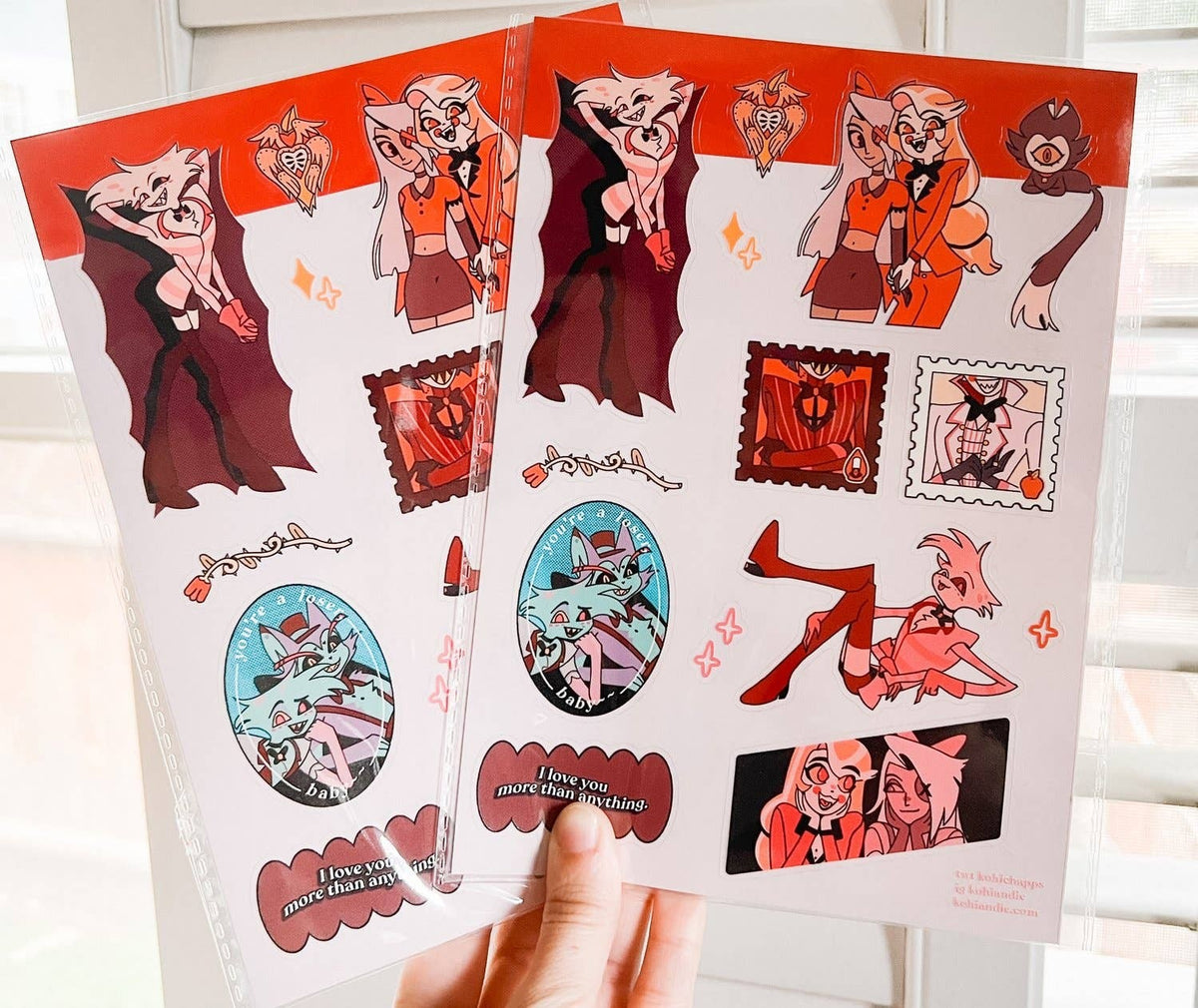 HAZBIN HOTEL CLEAR STICKER SHEET