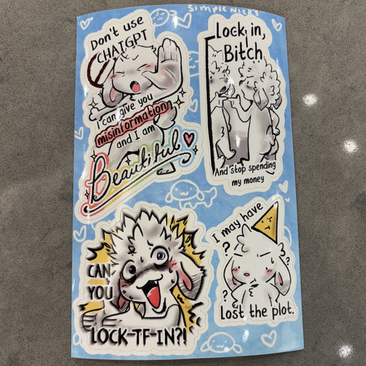 Lock In Sticker Sheet