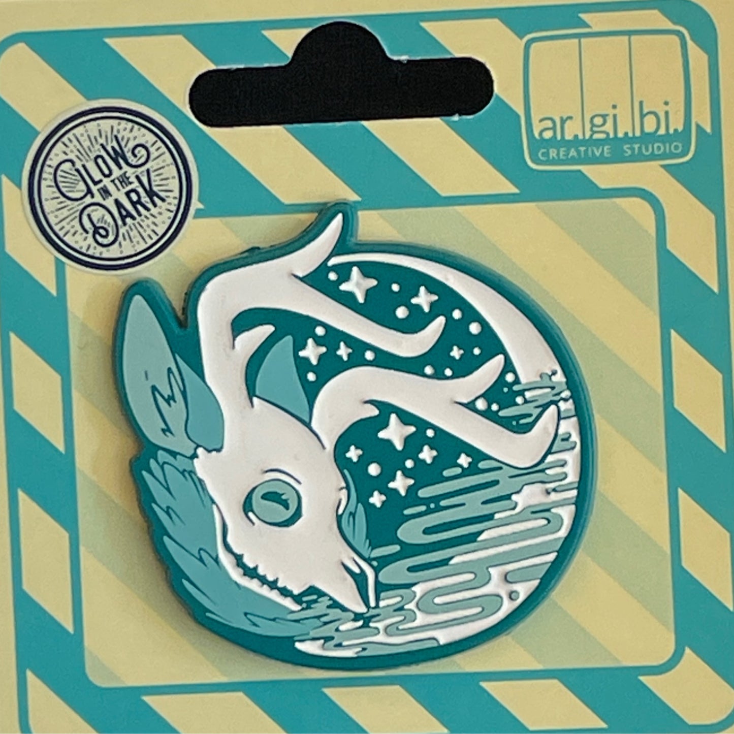 Ghost Skull Animals - Deer Enamel Pin