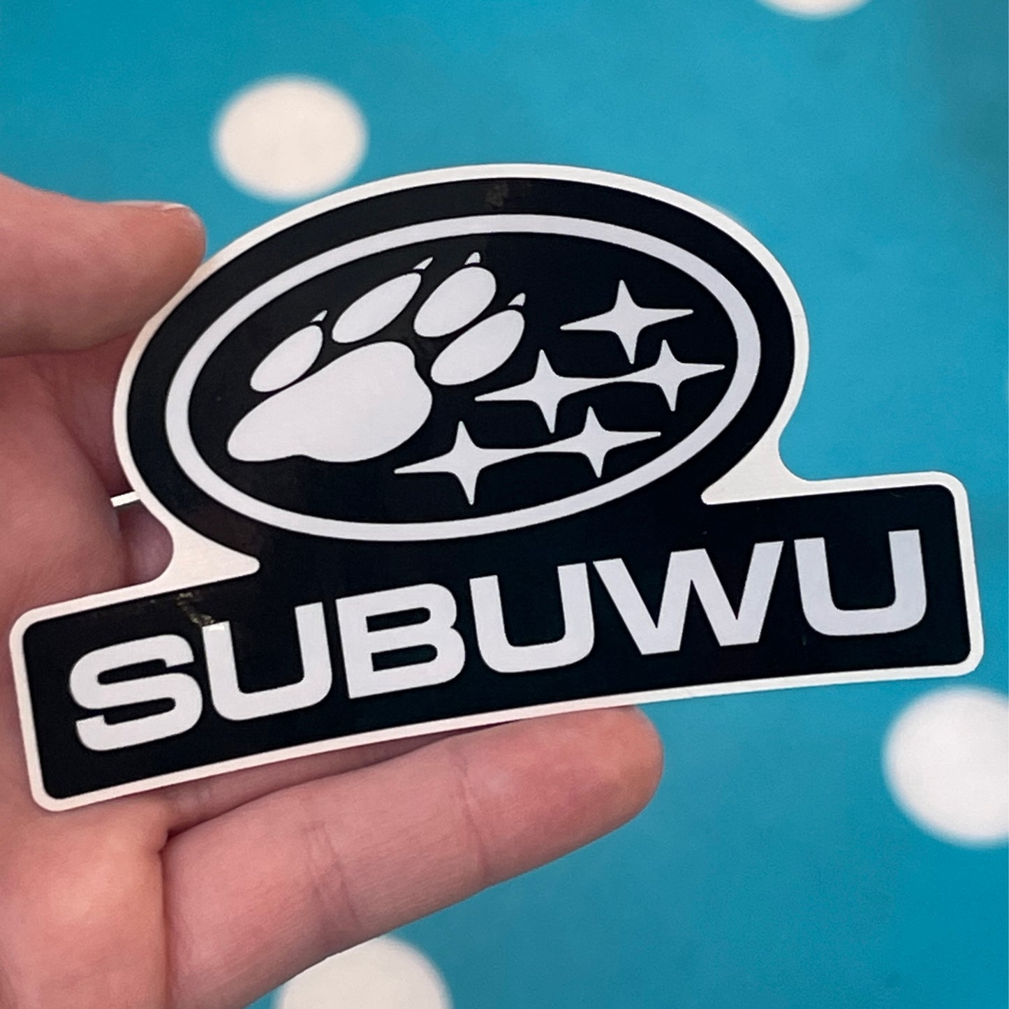 Subuwu - Black Vinyl Sticker