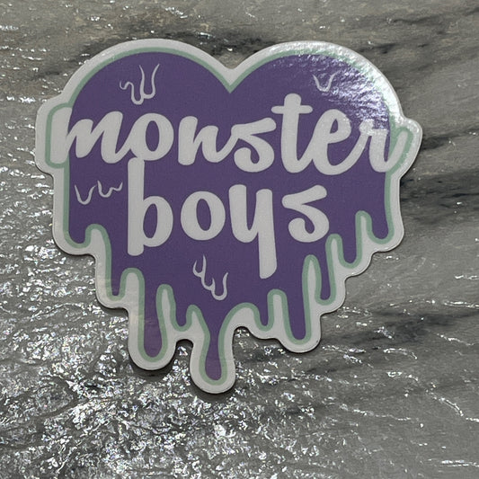 Monster Boys Heart Sticker