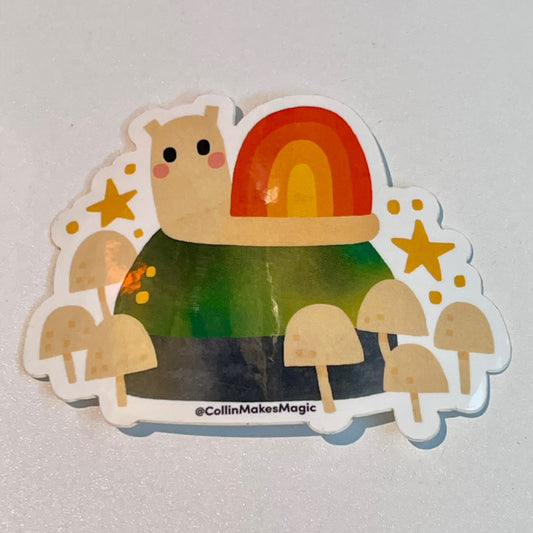 Stone (snail on rock) Vinyl Sticker