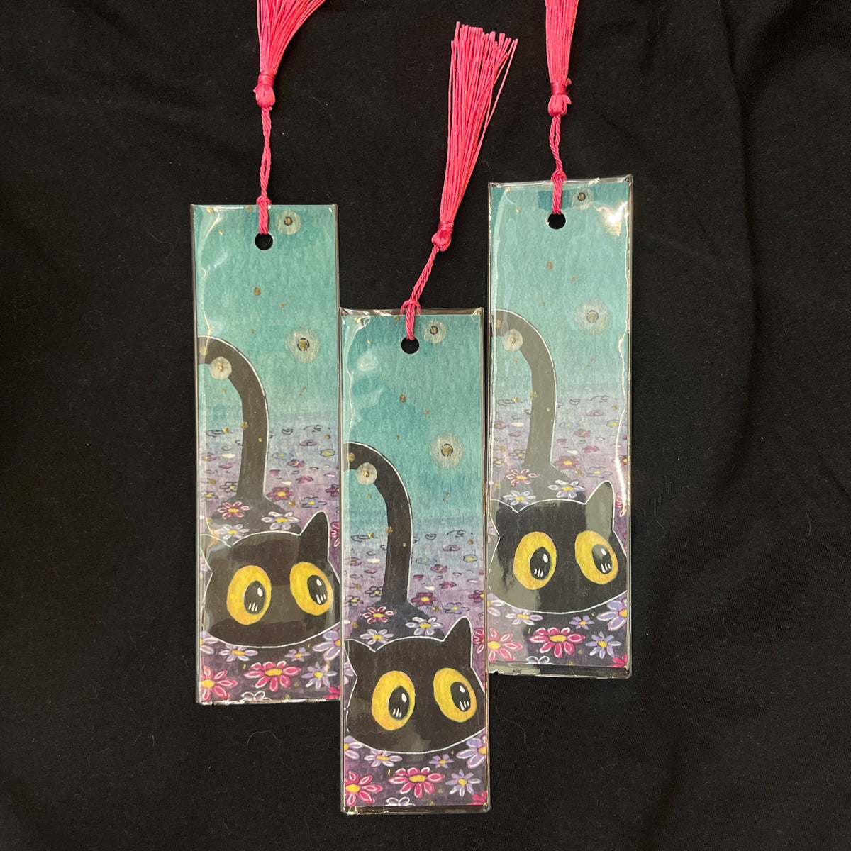 Flower Field Kitty Bookmark