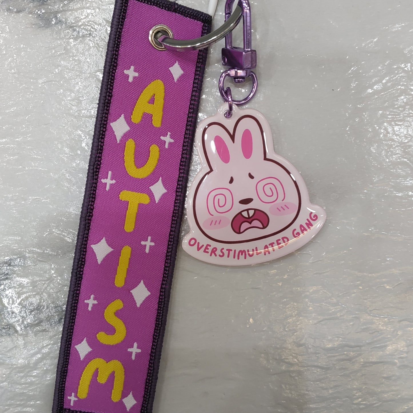 Autism Fabric Keychain