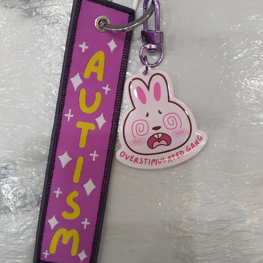Autism Fabric Keychain