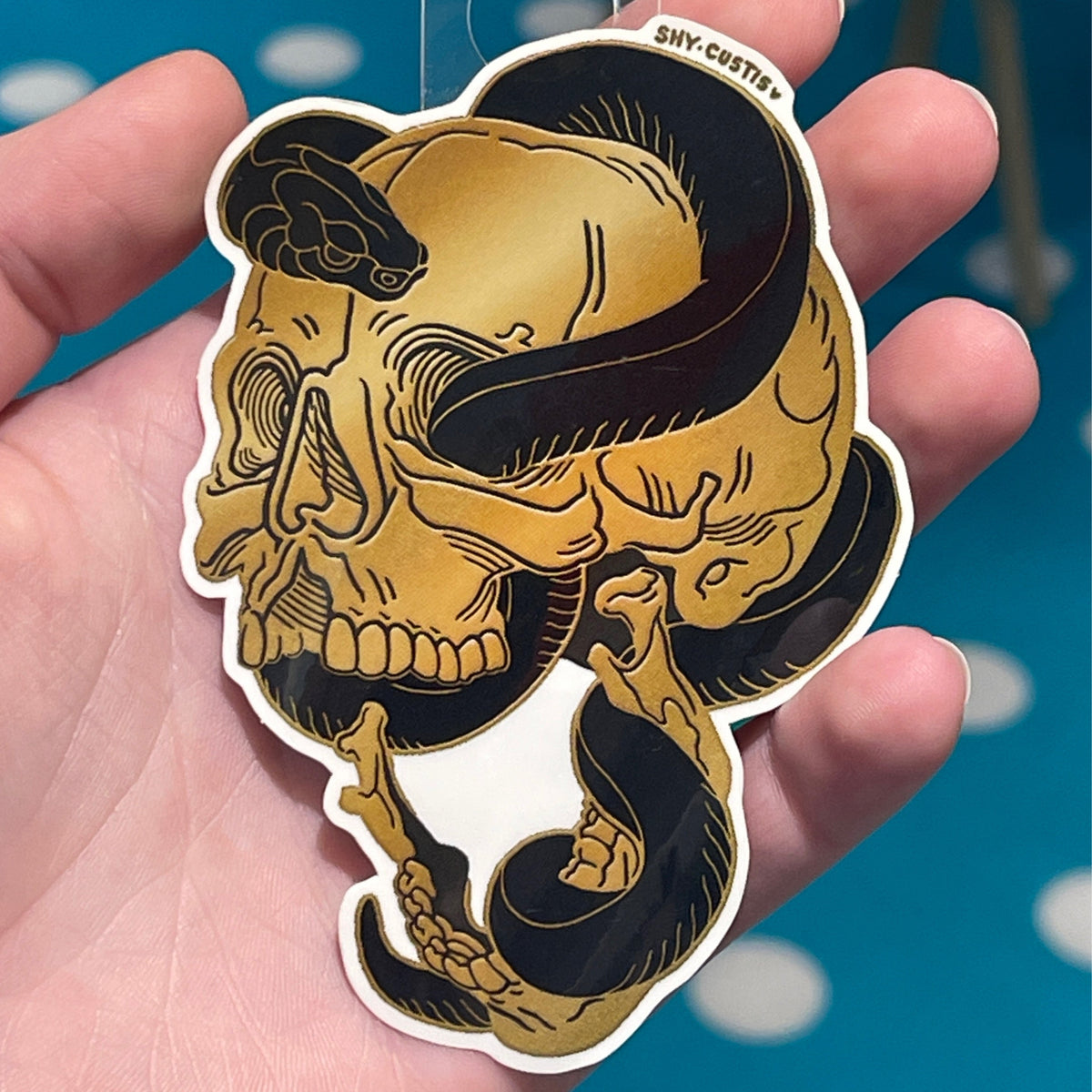 Preist Sticker (skull snake)