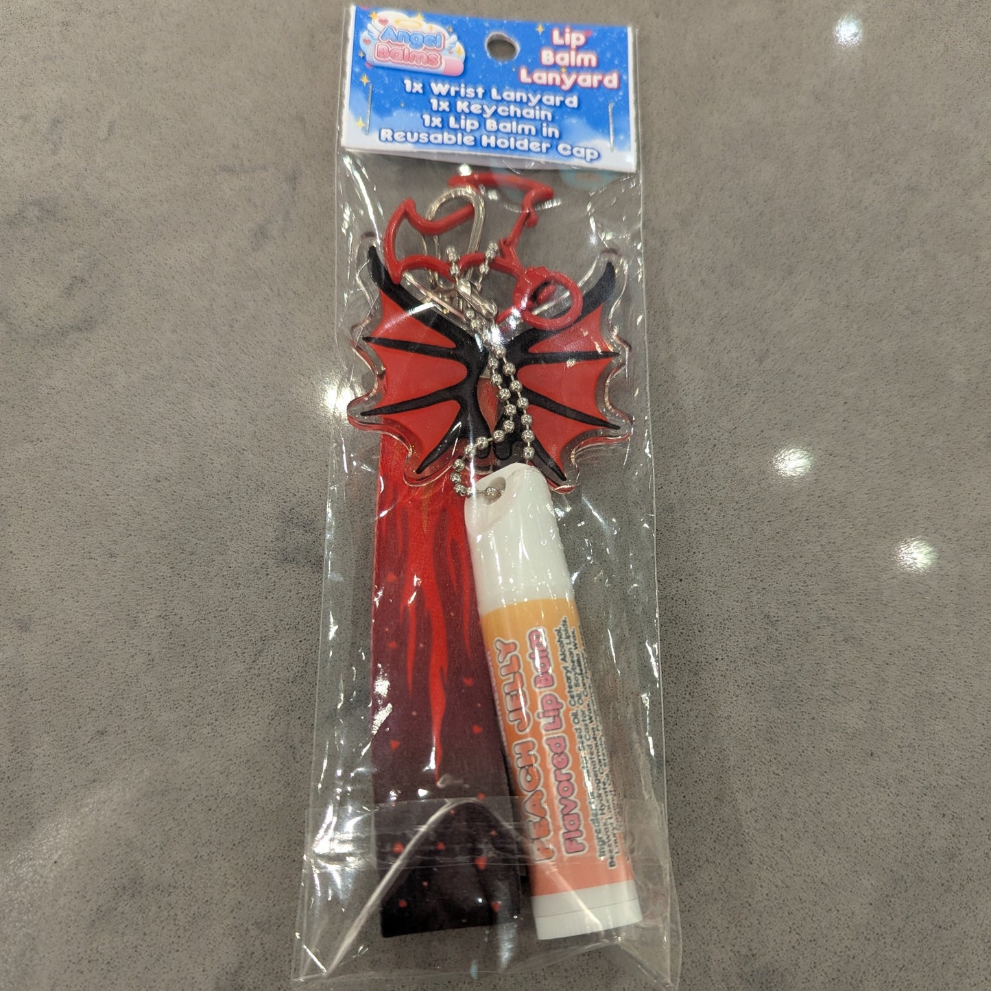 Red Devil Lip Balm Lanyard