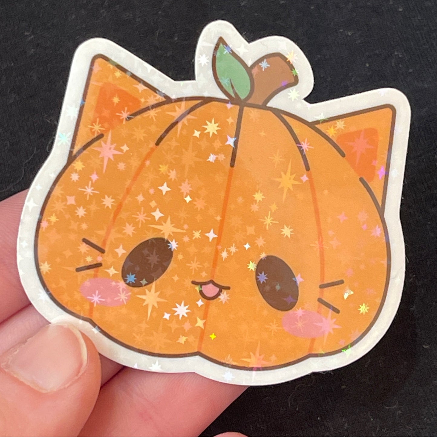 Cat Pumpkin Sticker