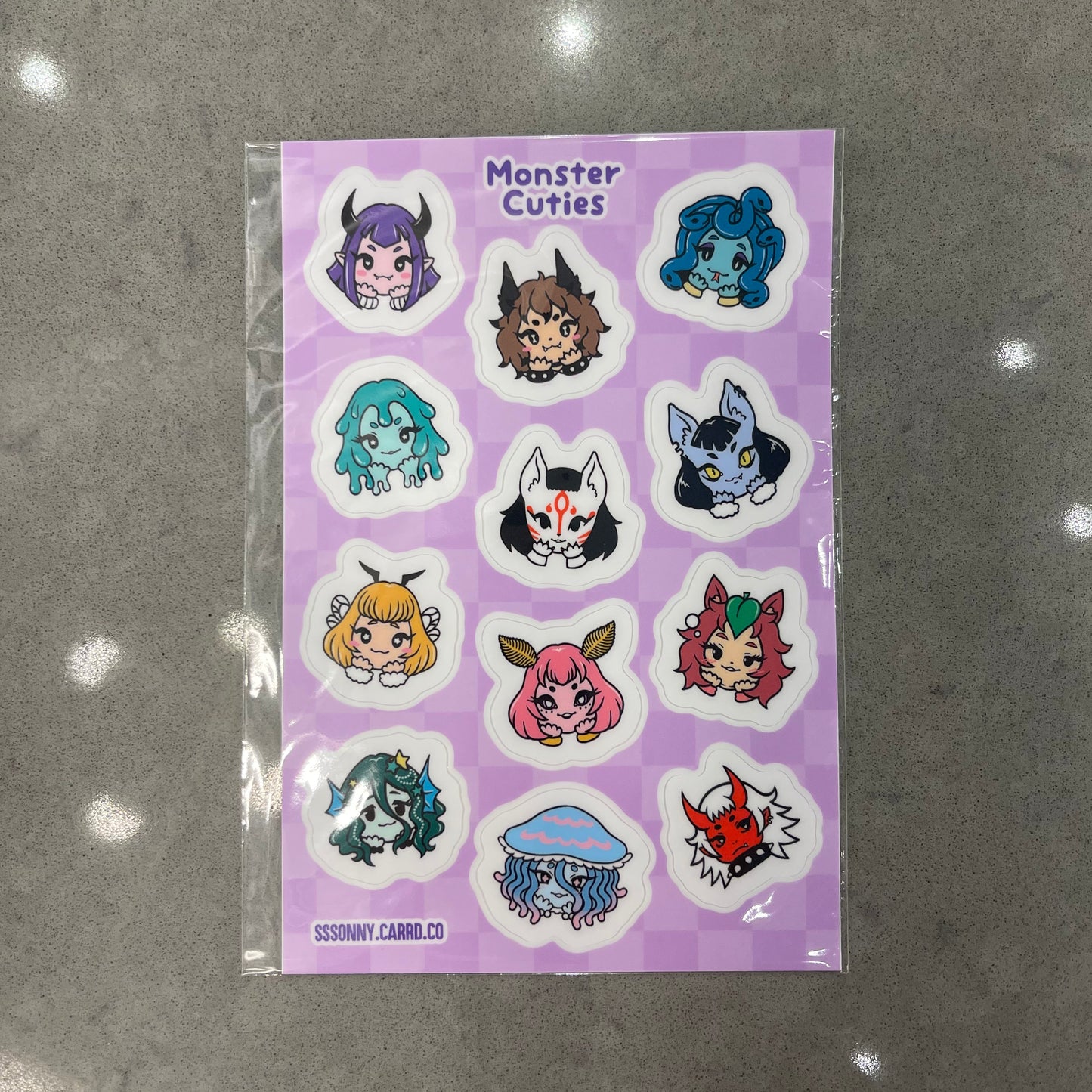 Monster Cuties Sticker Sheet