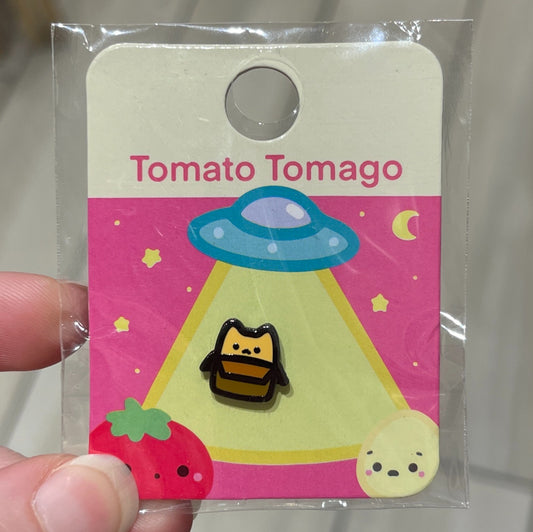 Box Cat Orange Mini Pin
