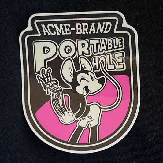 Portable Hole Vinyl Sticker