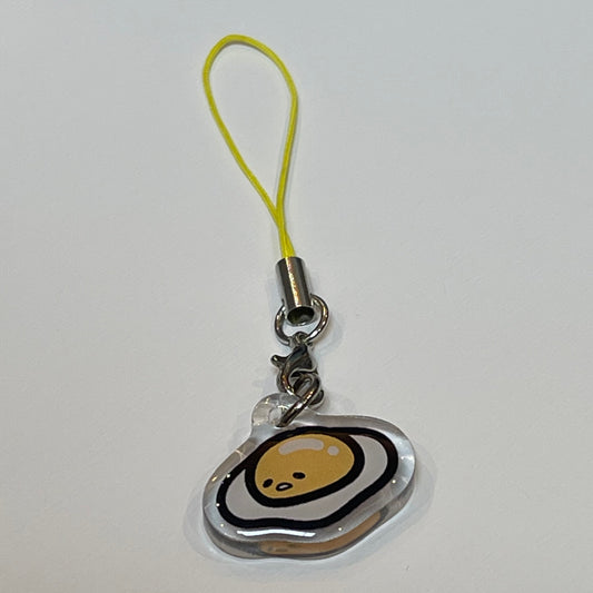 Gudetama Fried Egg Phone Charm