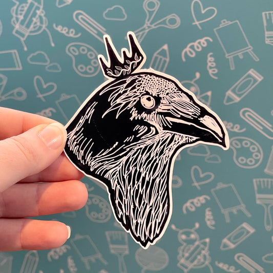 Royal Crow Sticker