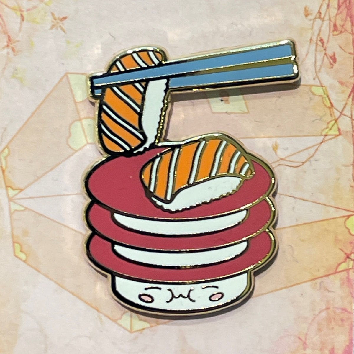 Sushi Plate Enamel Pin